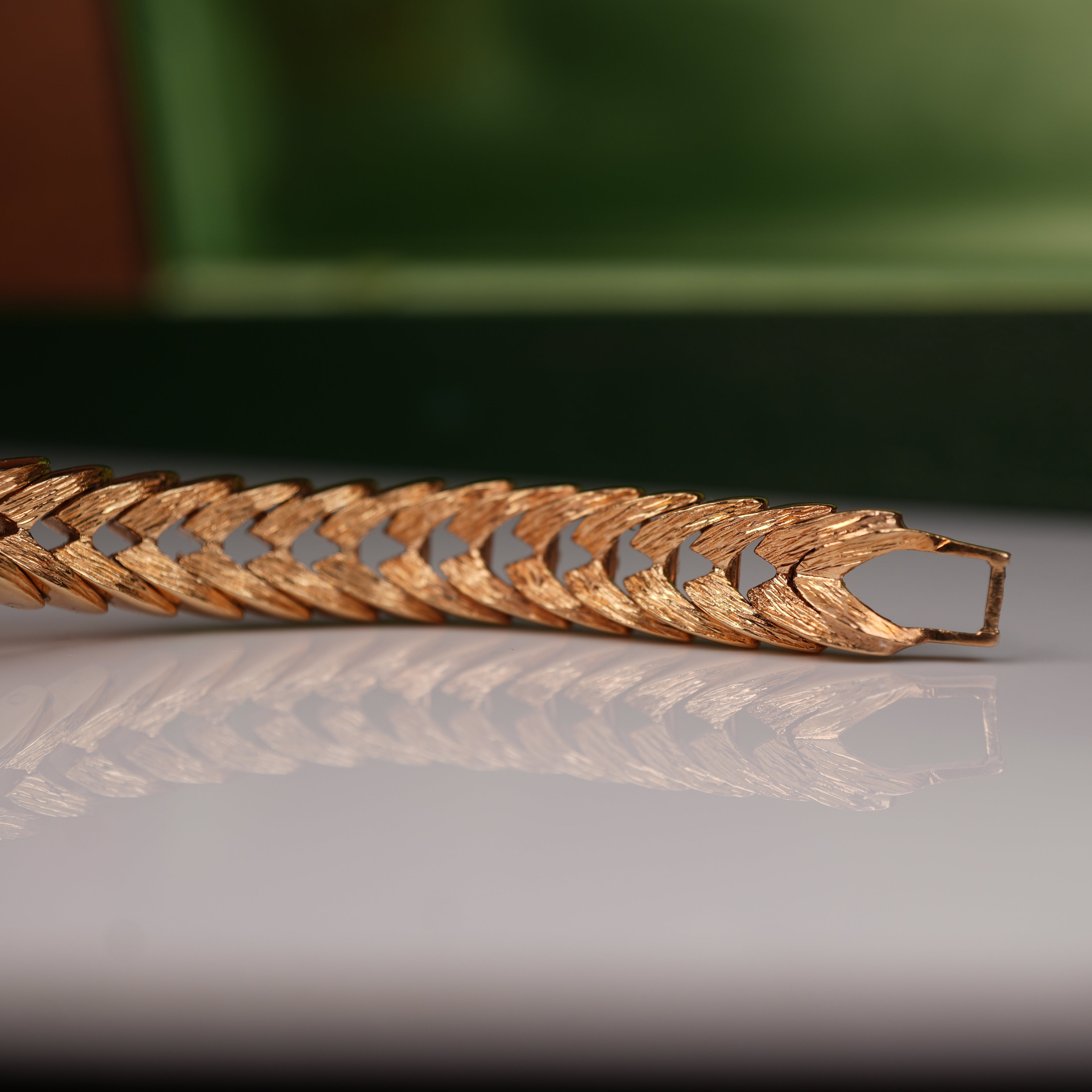 Vintage 1960s Ladies Rolex “Golden Shark” Solid Gold with Exceptional Bracelet Cocktail Watch