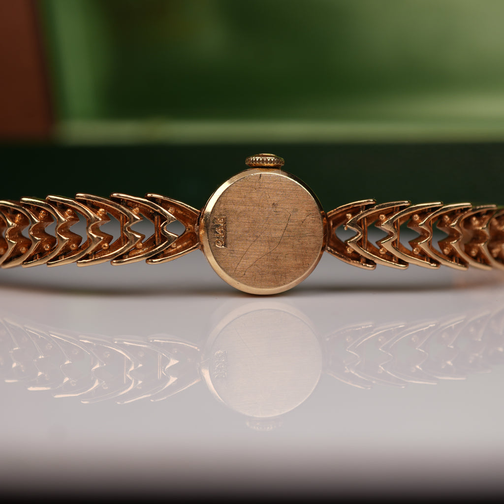 Vintage 1960s Ladies Rolex “Golden Shark” Solid Gold with Exceptional Bracelet Cocktail Watch