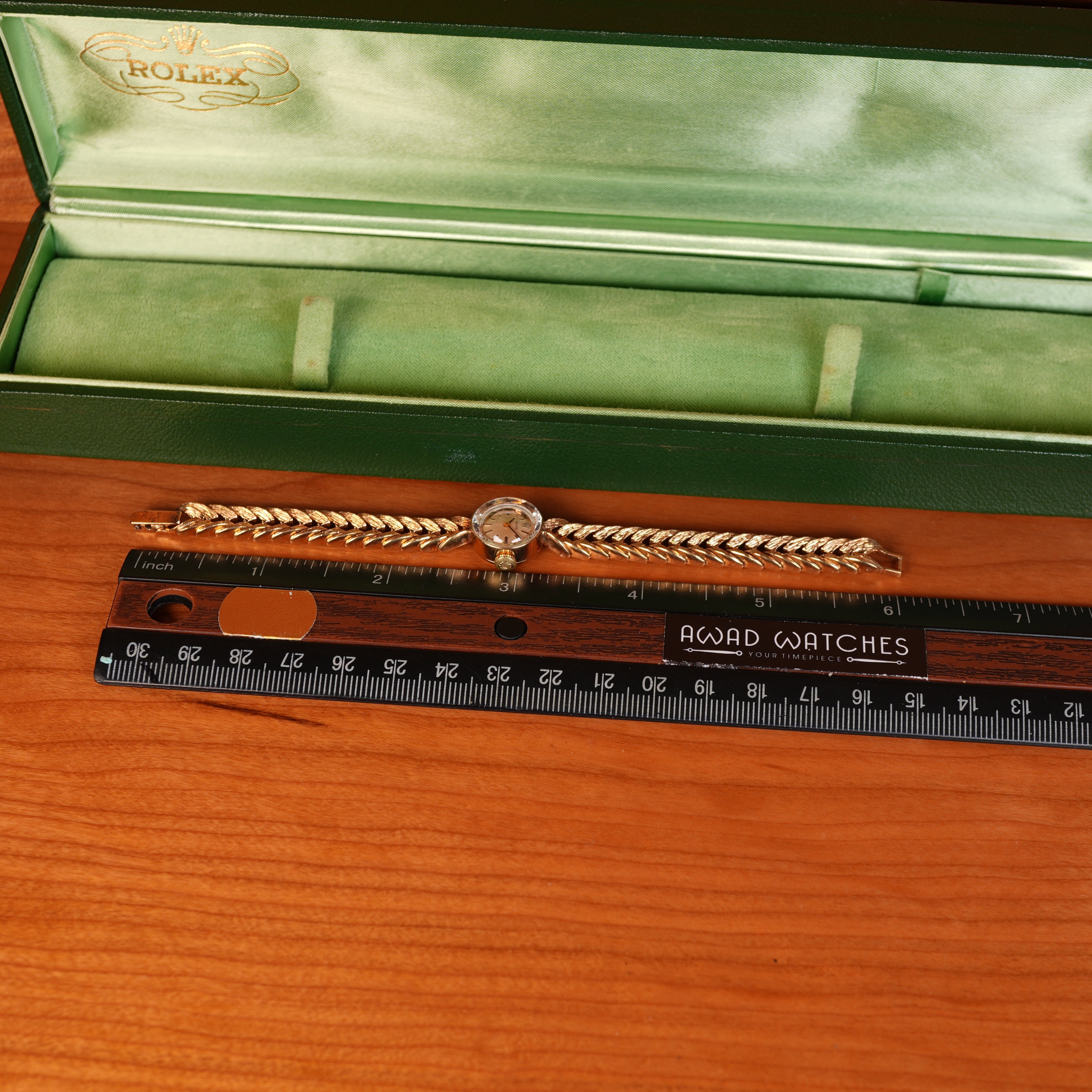 Vintage 1960s Ladies Rolex “Golden Shark” Solid Gold with Exceptional Bracelet Cocktail Watch