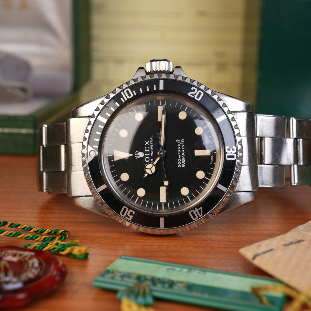 1969 Rolex Submariner 5513 Unpolished/Unserviced Exceptional Original Owner Full Set