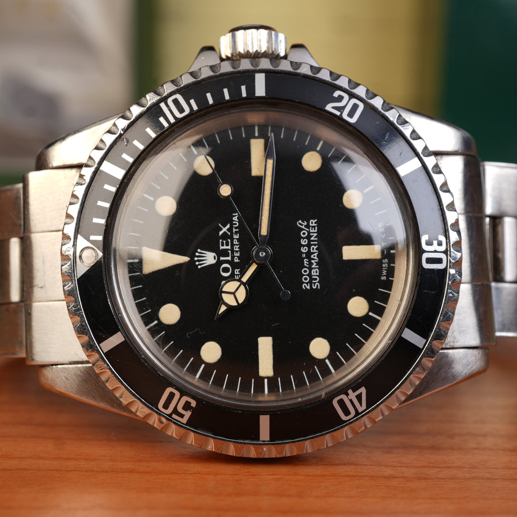 1969 Rolex Submariner 5513 Unpolished Unserviced Exceptional Original Owner Full Set