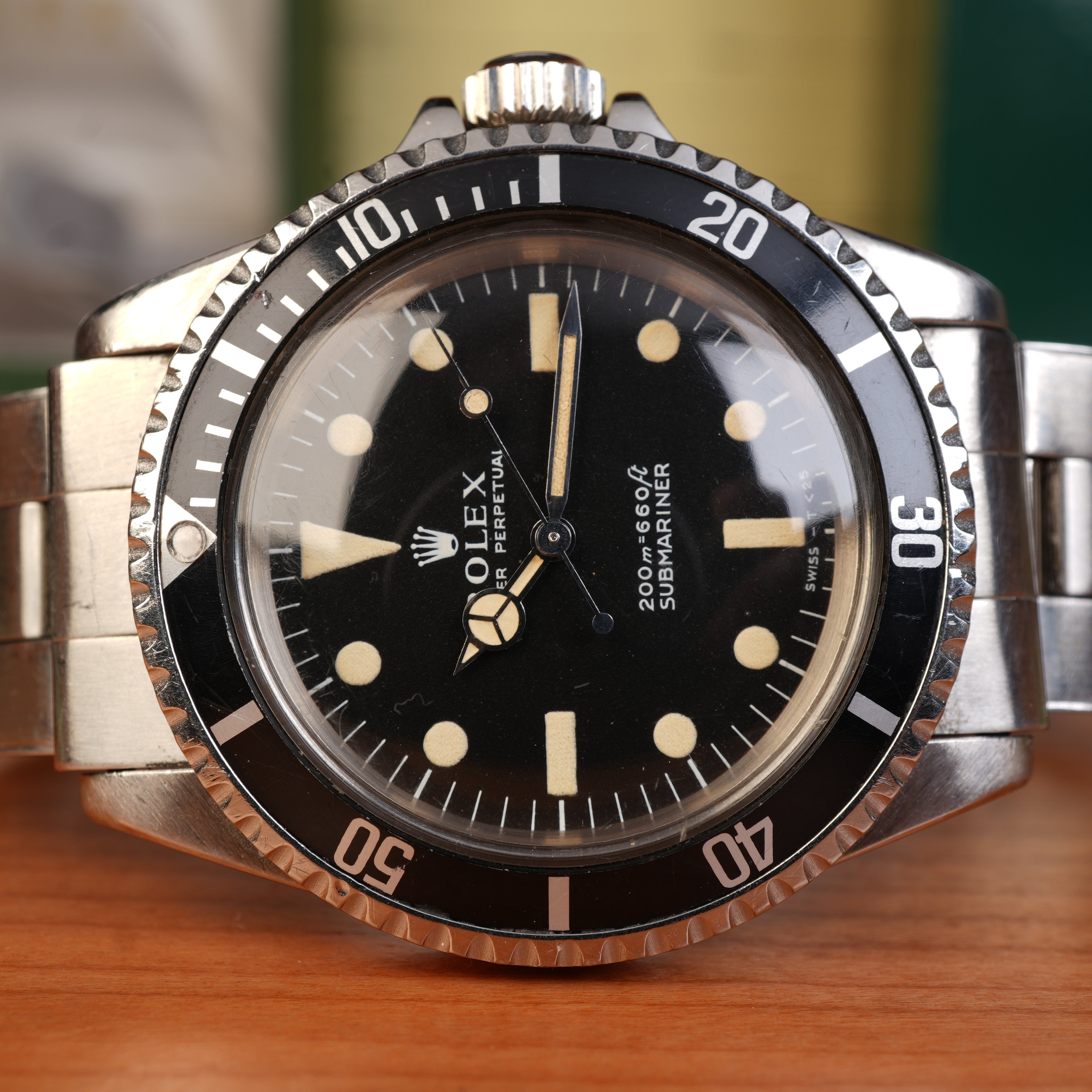 1969 Rolex Submariner 5513 Unpolished Unserviced Exceptional Original Owner Full Set