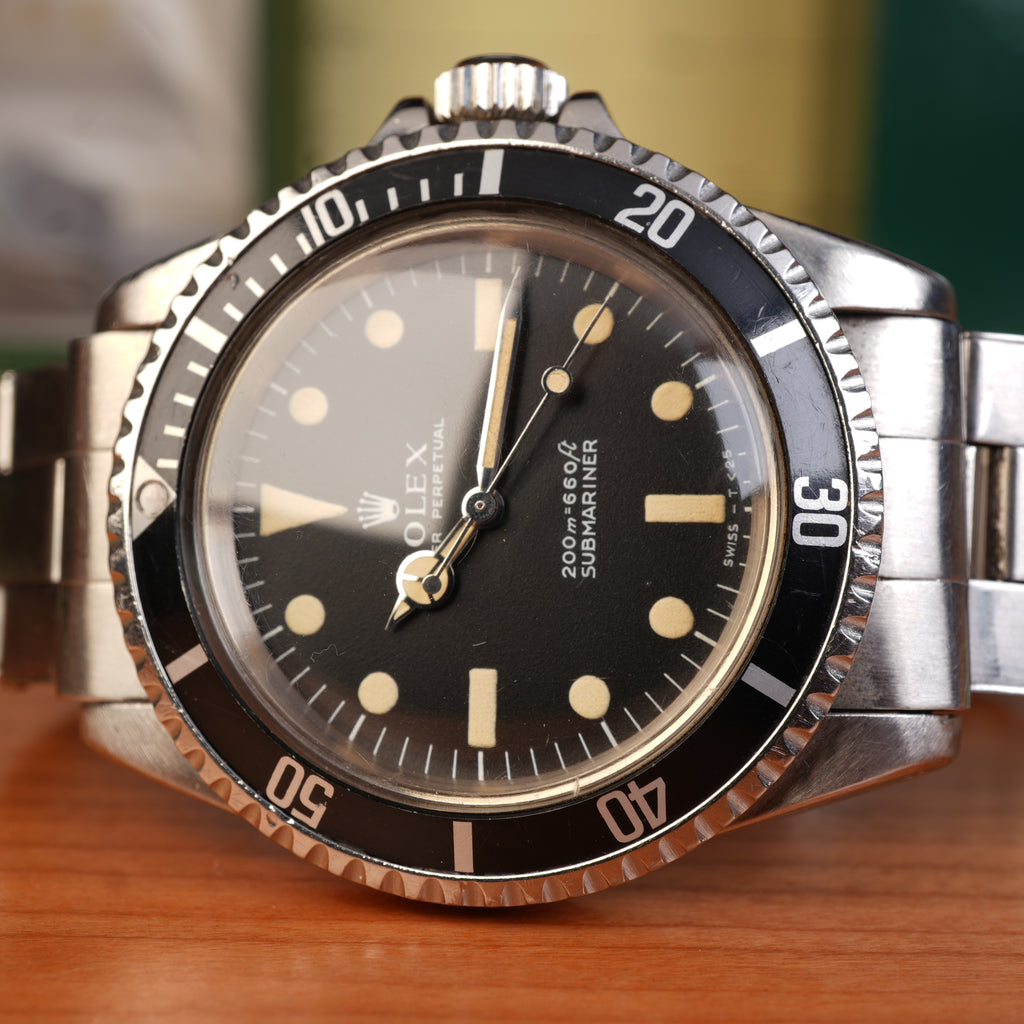 1969 Rolex Submariner 5513 Unpolished Unserviced Exceptional Original Owner Full Set