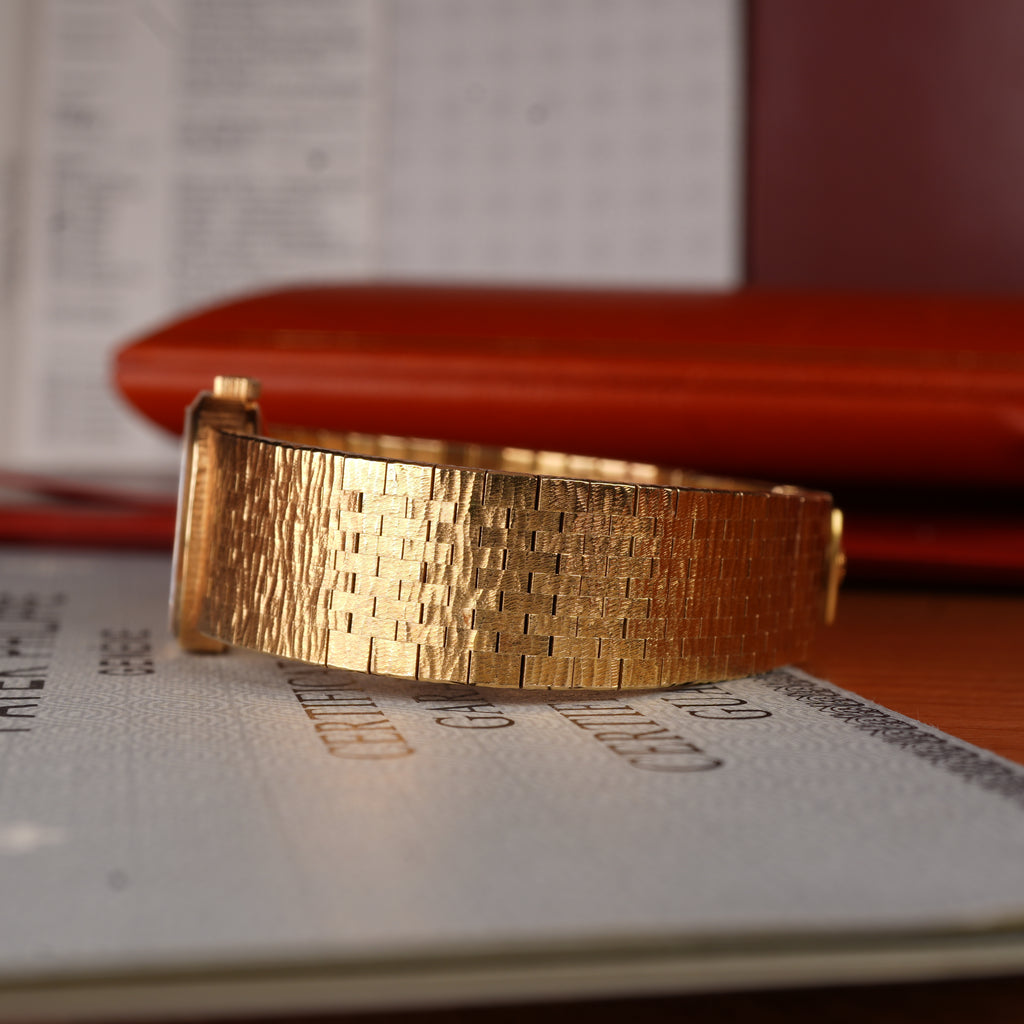 1981 Patek Philippe Golden Ellipse Ref. 3371/1 18K Yellow Gold Beyer Double Signed Full Set