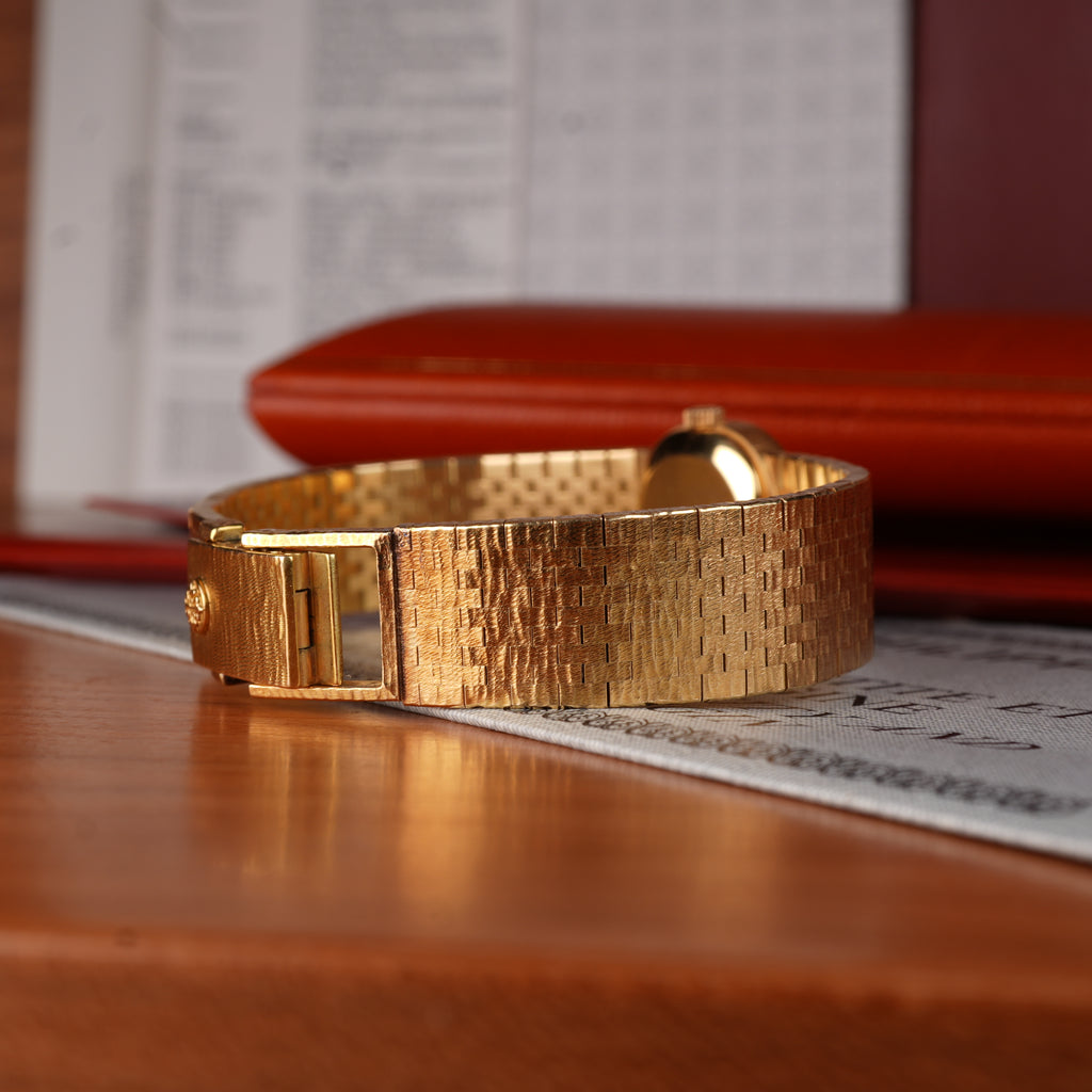 1981 Patek Philippe Golden Ellipse Ref. 3371/1 18K Yellow Gold Beyer Double Signed Full Set
