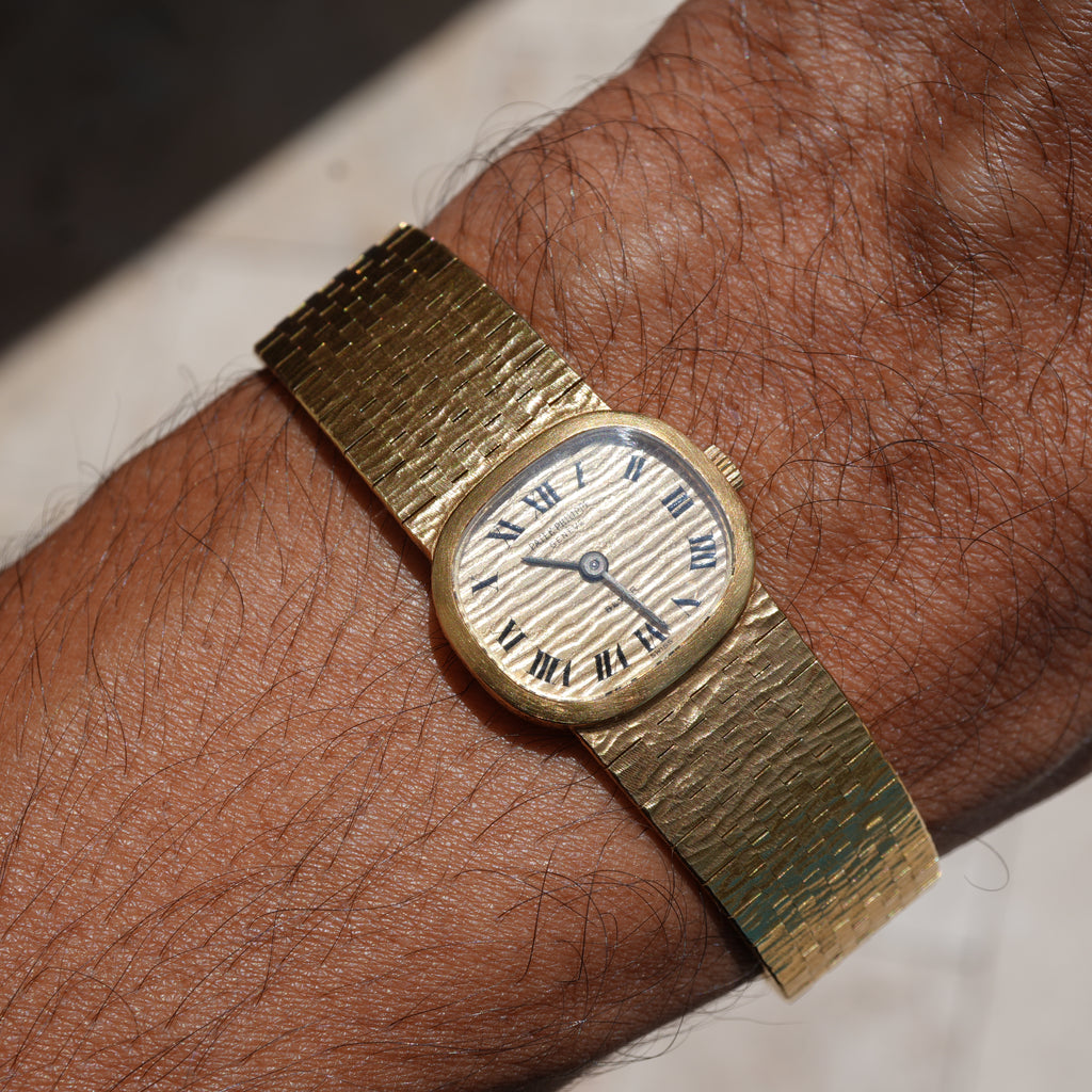 1981 Patek Philippe Golden Ellipse Ref. 3371/1 18K Yellow Gold Beyer Double Signed Full Set