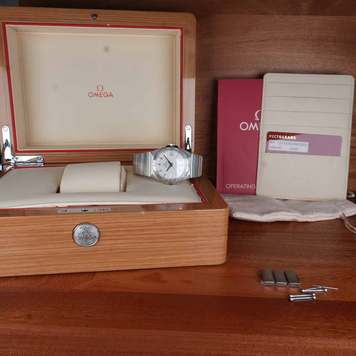 2016 Omega Constellation Co-Axial 35mm One Owner Box and Card