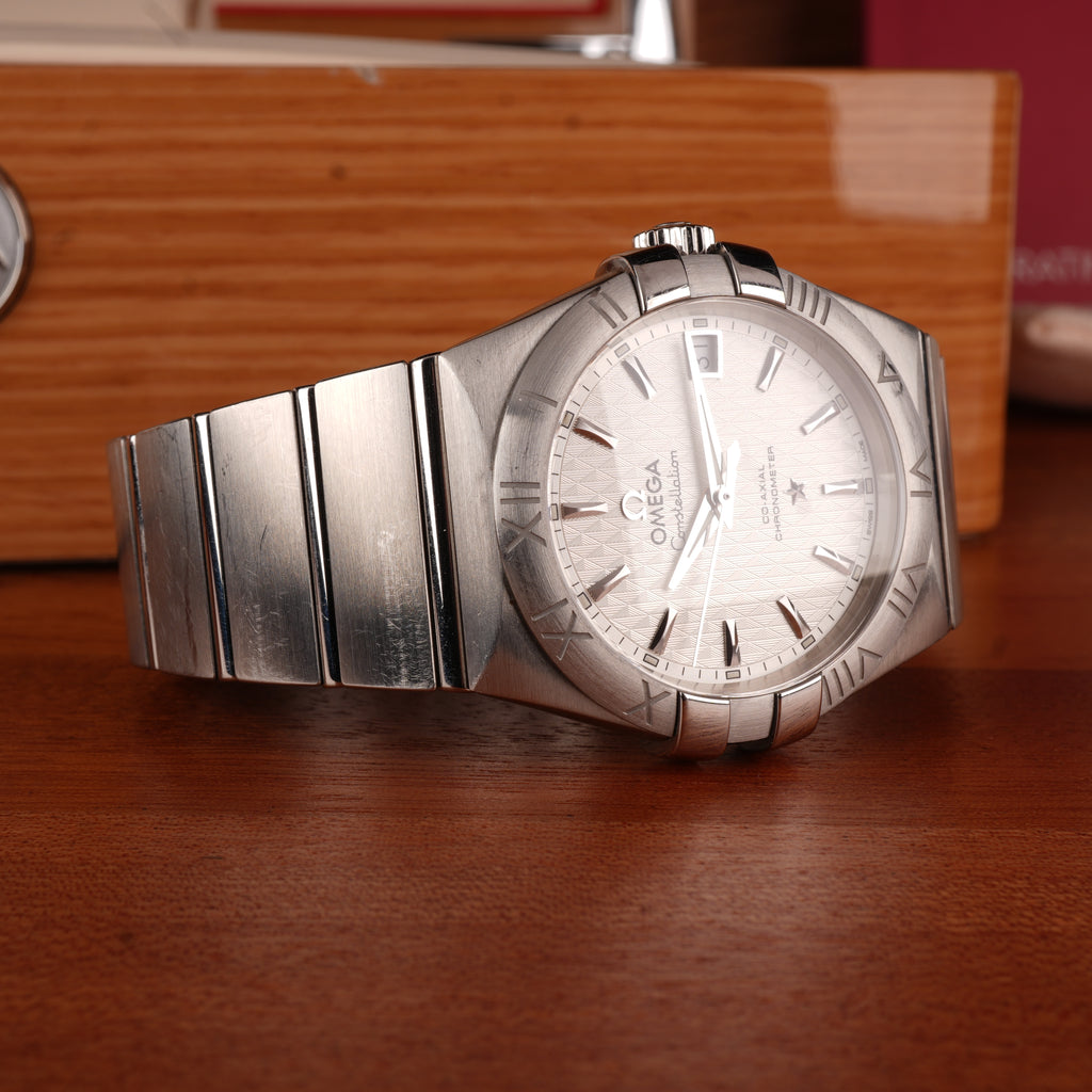 2016 Omega Constellation Co-Axial 35mm One Owner Box and Card