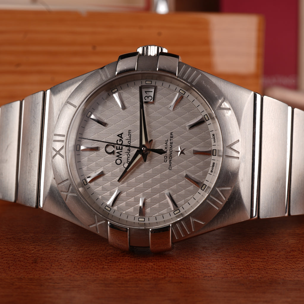 2016 Omega Constellation Co-Axial 35mm One Owner Box and Card