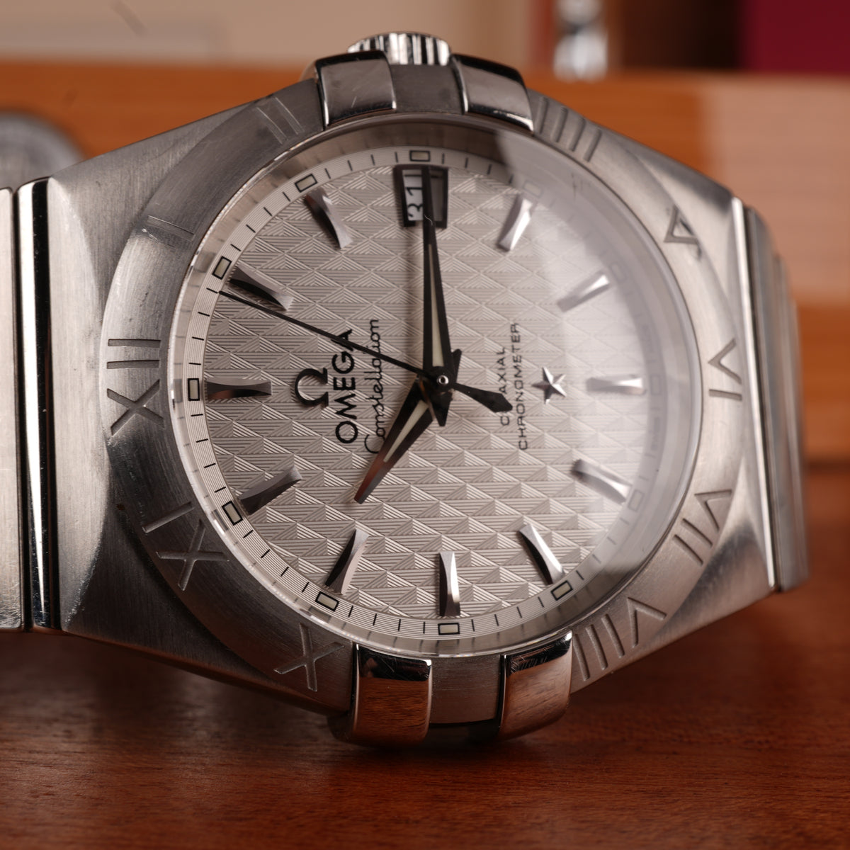 2016 Omega Constellation Co-Axial 35mm One Owner Box and Card