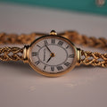 Tiffany & Co. 14k Solid Gold Ladies Oval Watch Roman Dial with Original Boxes