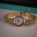 Tiffany & Co. 14k Solid Gold Ladies Watch Roman Dial with Original Boxes