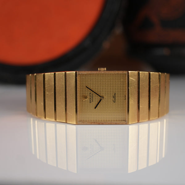 1976 Rolex Cellini King Midas 4316 Pyramid Gold Dial Unpolished Mint Condition