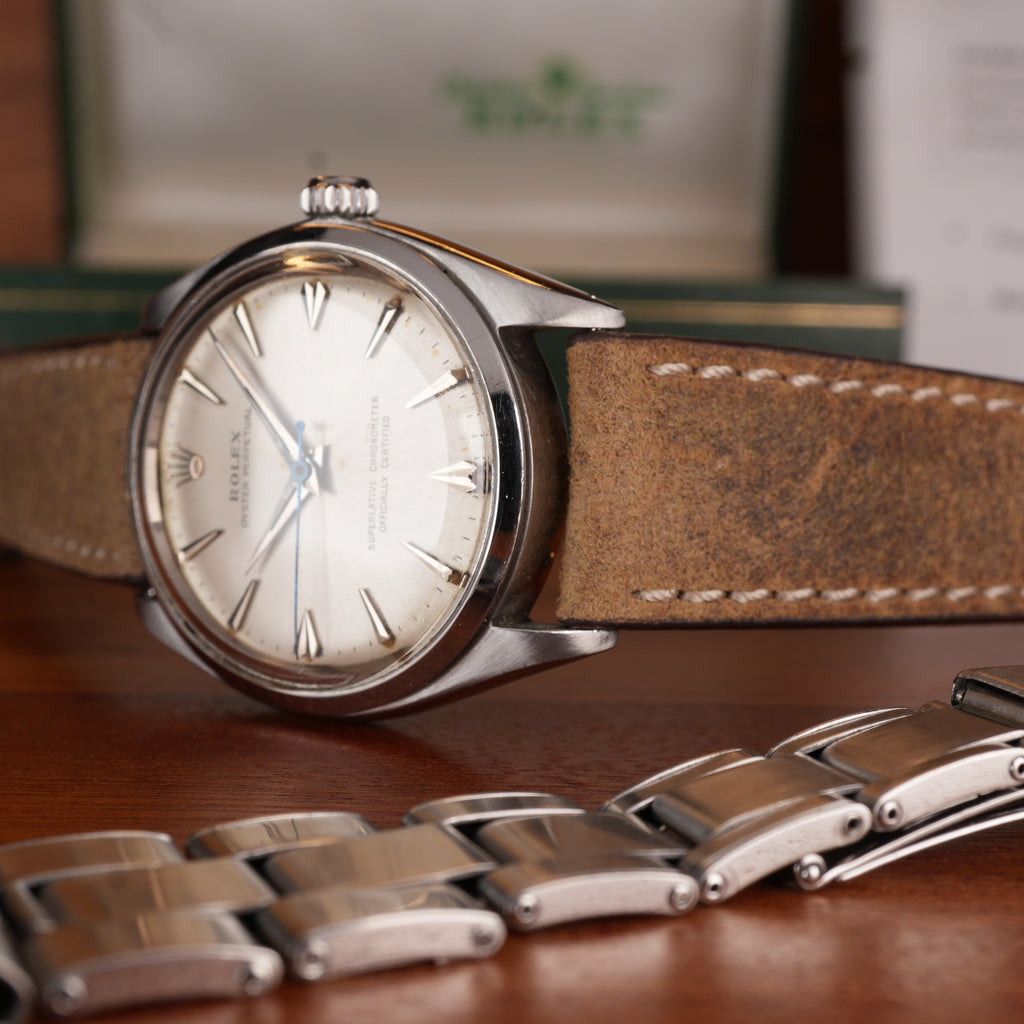 1963 Rolex Oyster Perpetual 1002 Arrow Dial Original Box - Award Watch