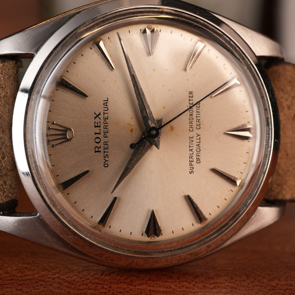 1963 Rolex Oyster Perpetual 1002 Arrow Dial Original Box - Award Watch