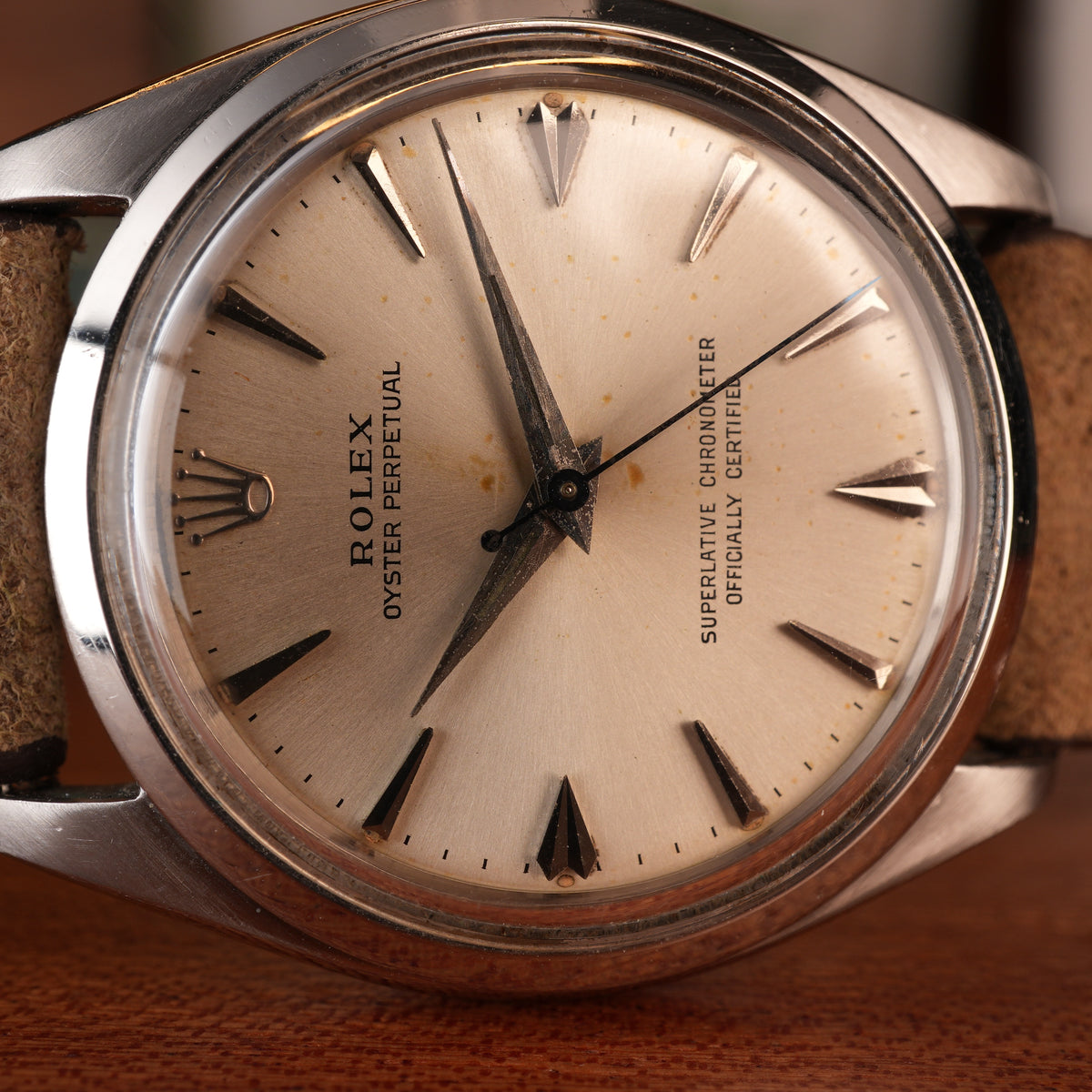 1963 Rolex Oyster Perpetual 1002 Arrow Dial Original Box - Award Watch