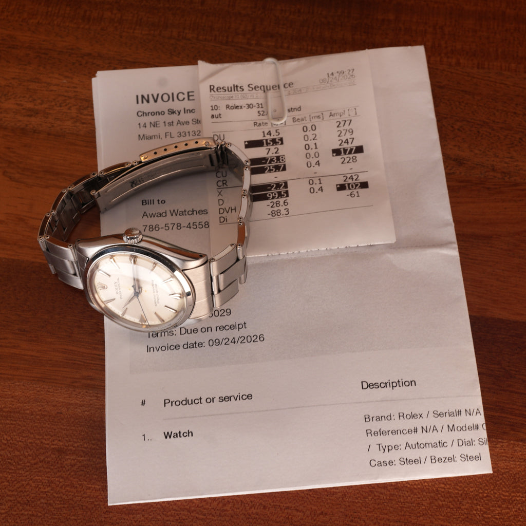 1963 Rolex Oyster Perpetual 1002 Arrow Dial Original Box - Award Watch