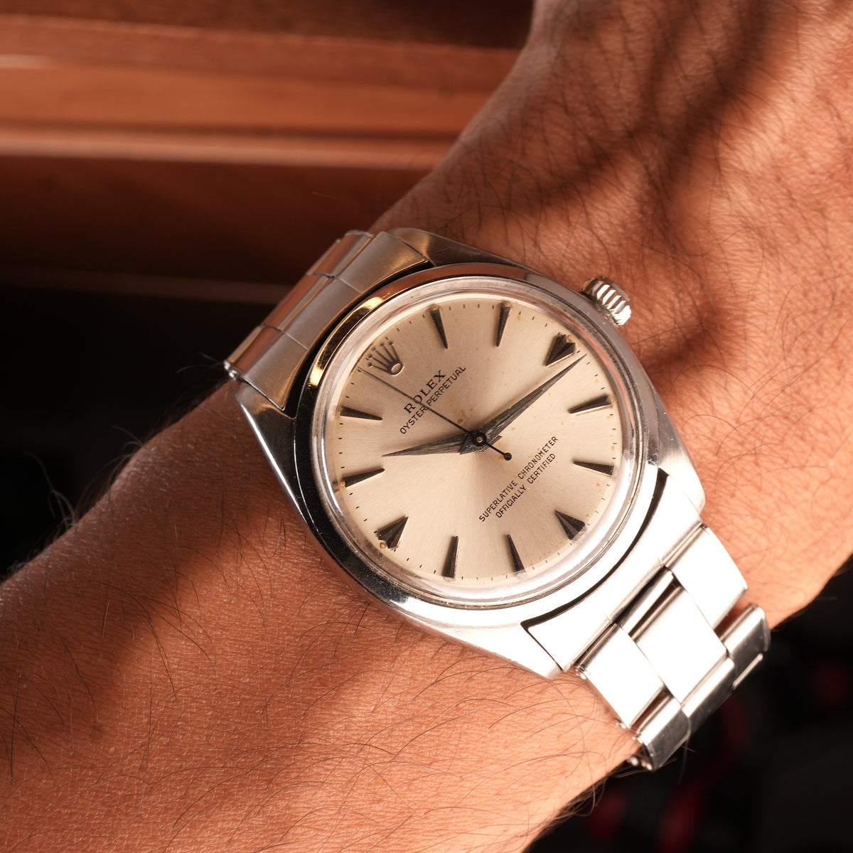 1963 Rolex Oyster Perpetual 1002 Arrow Dial Original Box - Award Watch