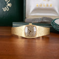 1987 Rolex 8133 Ladies Cocktail Watch Cushion Shaped 14K Solid with Box