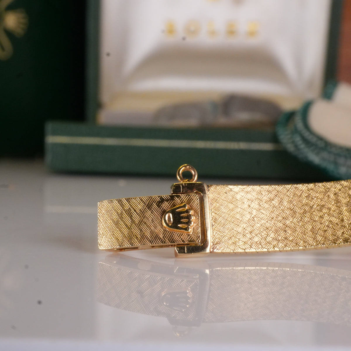 1987 Rolex 8133 Ladies Cocktail Watch Cushion Shaped 14K Solid with Box