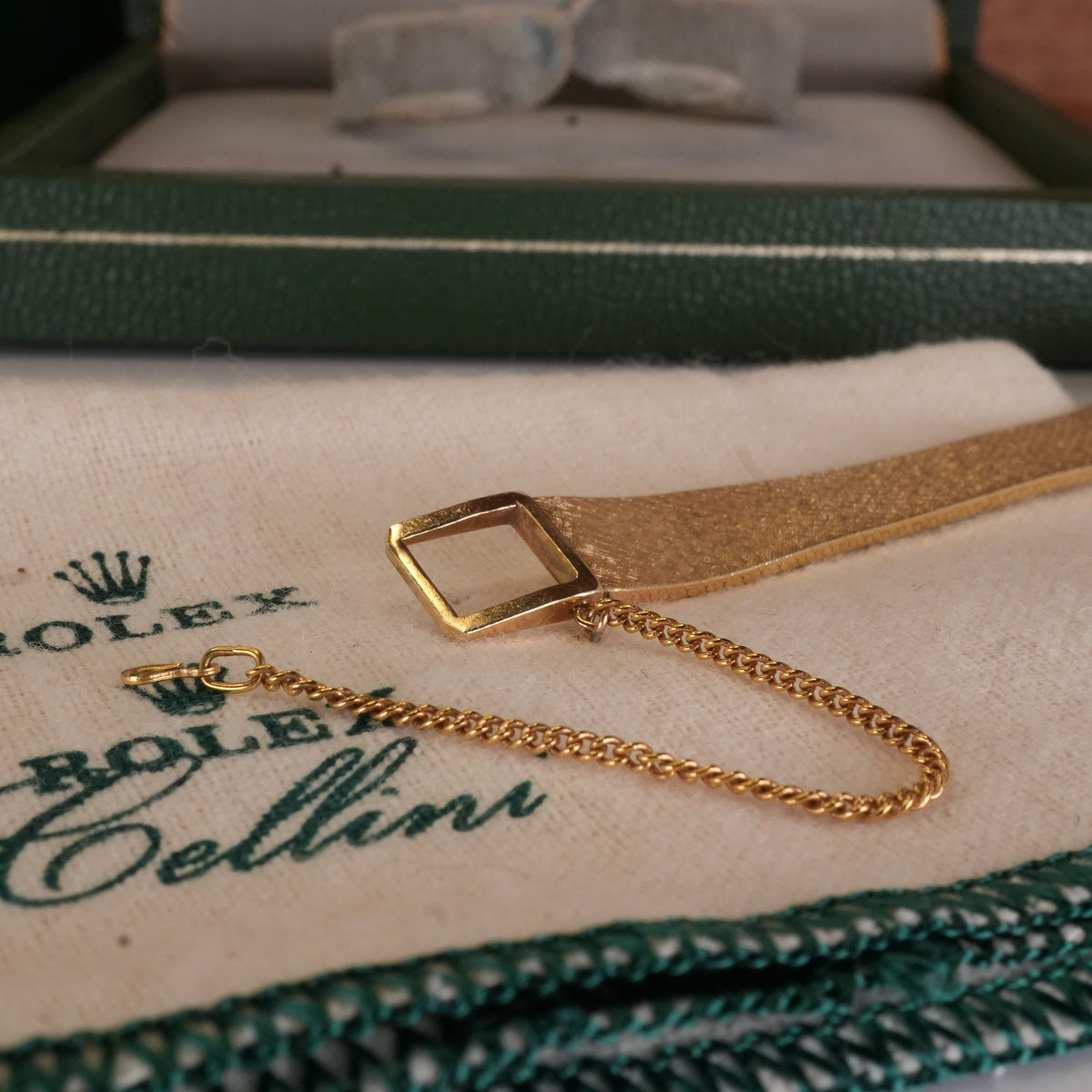 1987 Rolex 8133 Ladies Cocktail Watch Cushion Shaped 14K Solid with Box