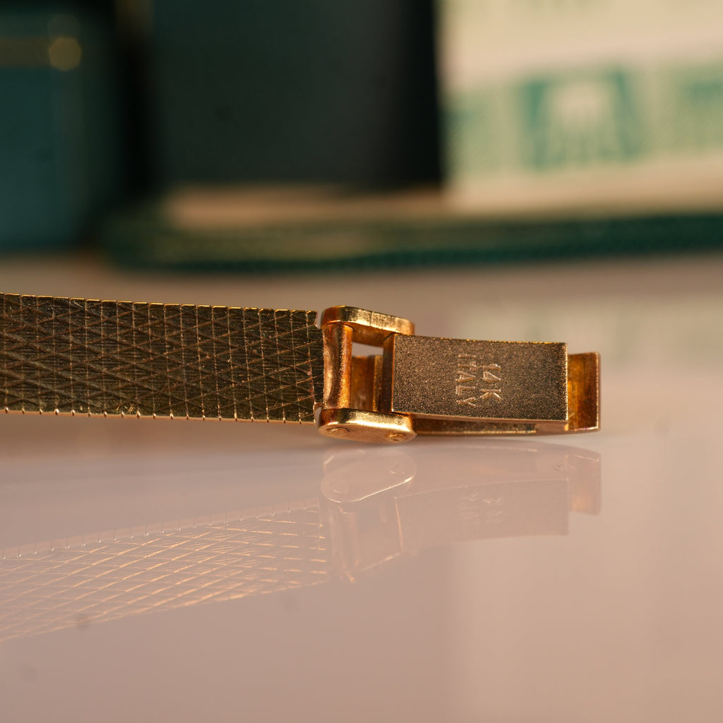 1987 NEW OLD STOCK Rolex 8318 Ladies Cocktail Watch Oval Shape 14K Solid with Box and Papers