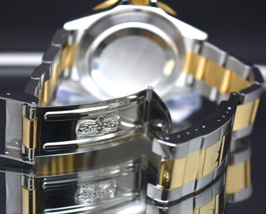 Rolex Submariner Blue Dial – 16613 Gold & Steel- No Holes Case