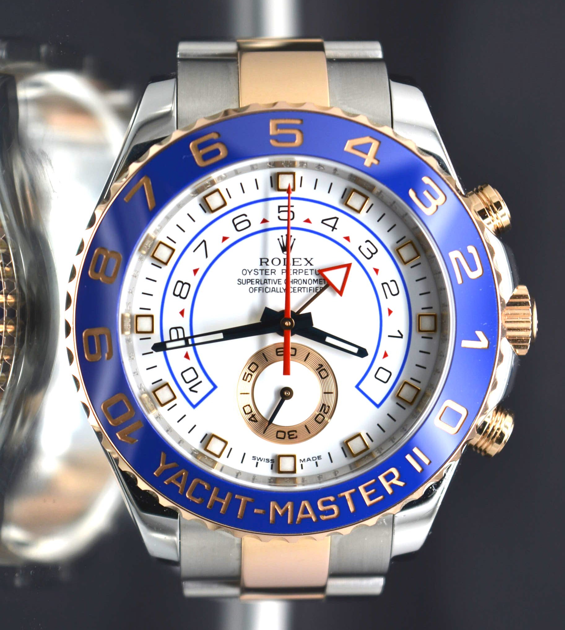 Rolex YACHT-MASTER II 44mm Steel & 18K Rose Gold 2 Tone Mint