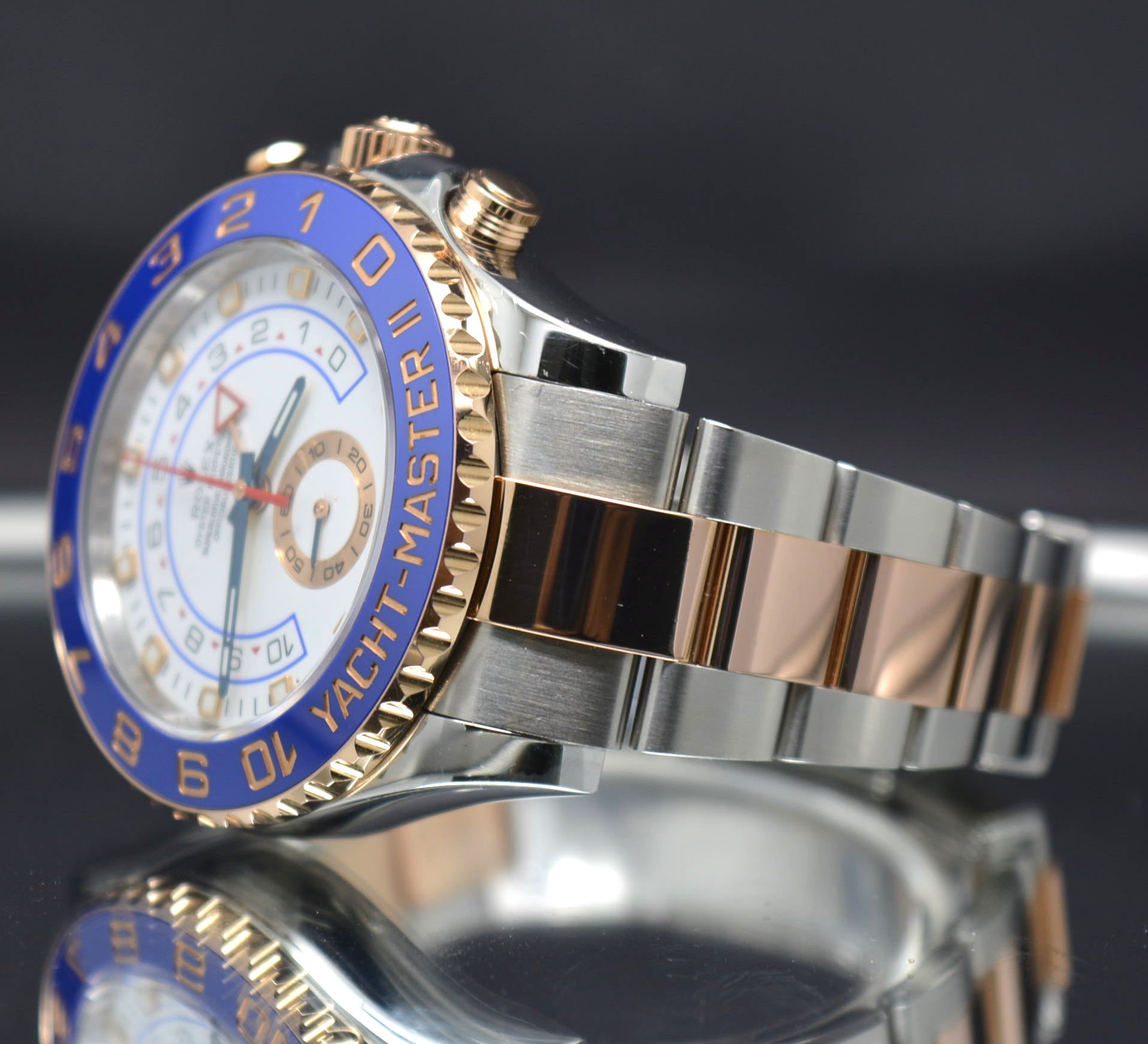 Rolex YACHT-MASTER II 44mm Steel & 18K Rose Gold 2 Tone Mint
