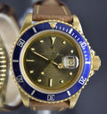 Rolex Submariner 16808 Gold Tropical Green Dial Full Set Papers