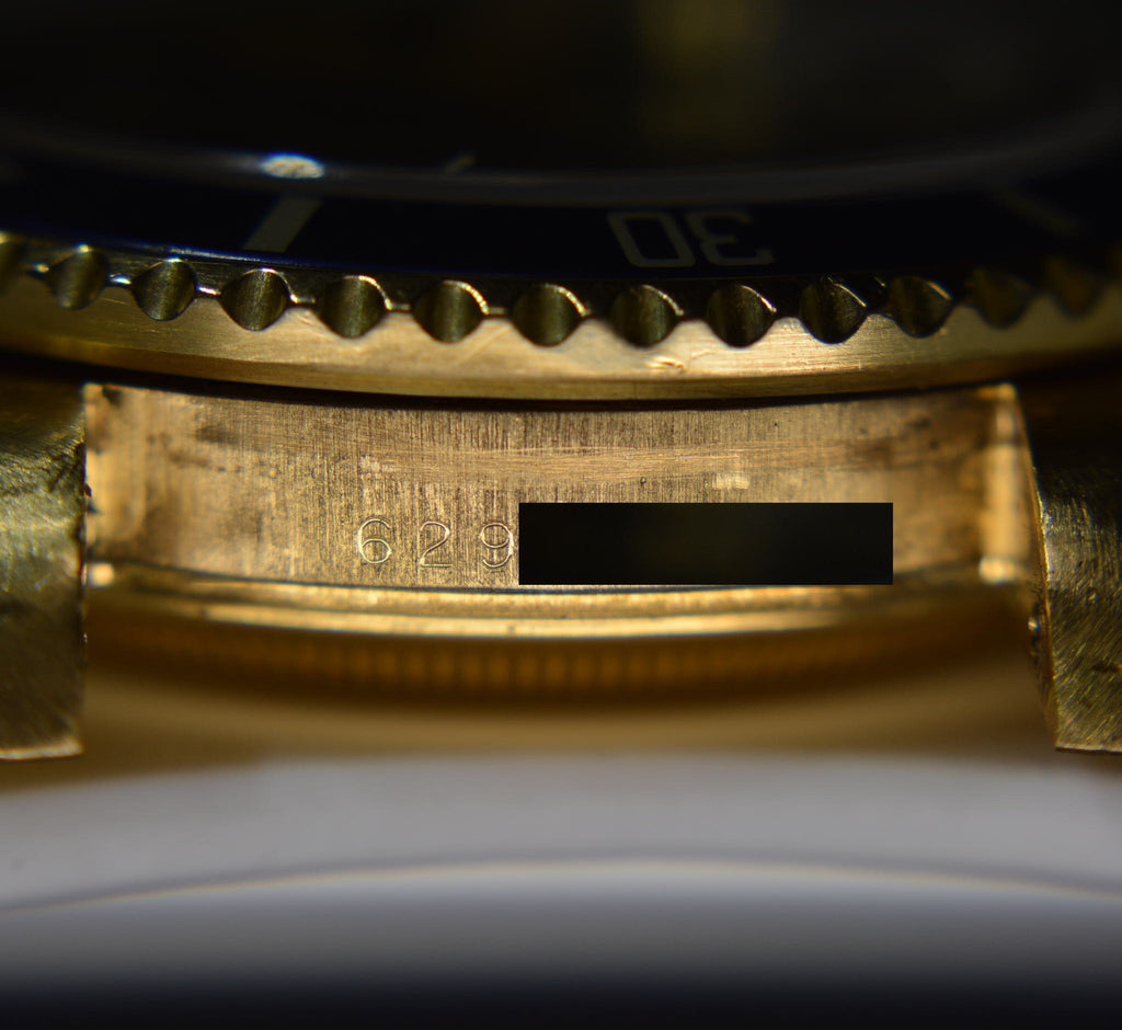 Rolex Submariner 16808 Gold Tropical Green Dial Full Set Papers