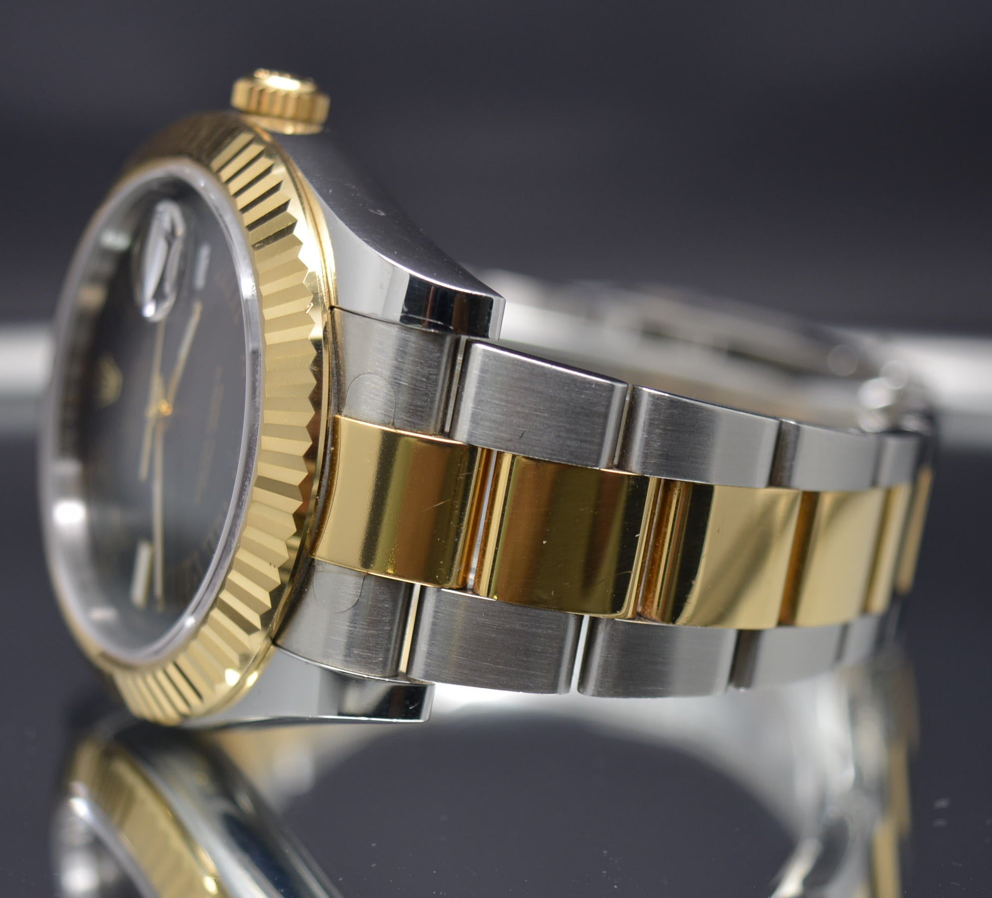 Rolex Datejust II 2 116333 Mens 41mm Roman 18k Gold SS 2015 Box & Papers