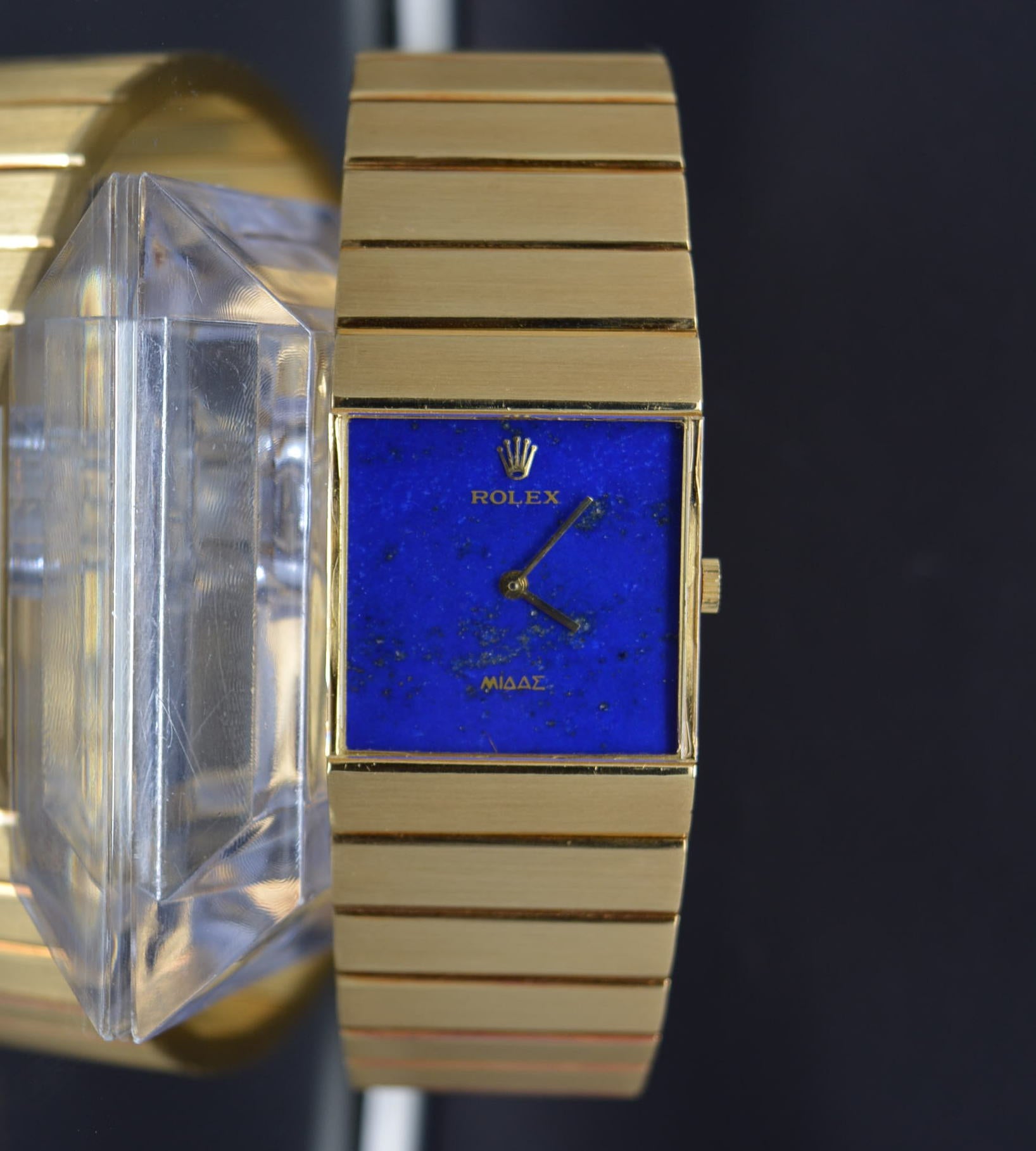 Rare Vintage Rolex King Midas Lapis Dial 18k Yellow Gold Men’s Watch 3584 mintRare Vintage Rolex King Midas Lapis Dial 18k Yellow Gold Men’s Watch 3584 mint