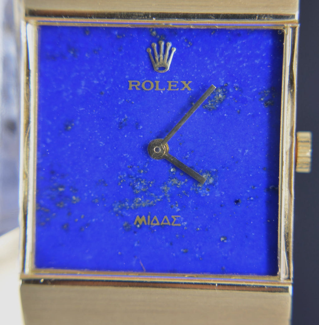 Rare Vintage Rolex King Midas Lapis Dial 18k Yellow Gold Men’s Watch 3584 mintRare Vintage Rolex King Midas Lapis Dial 18k Yellow Gold Men’s Watch 3584 mint