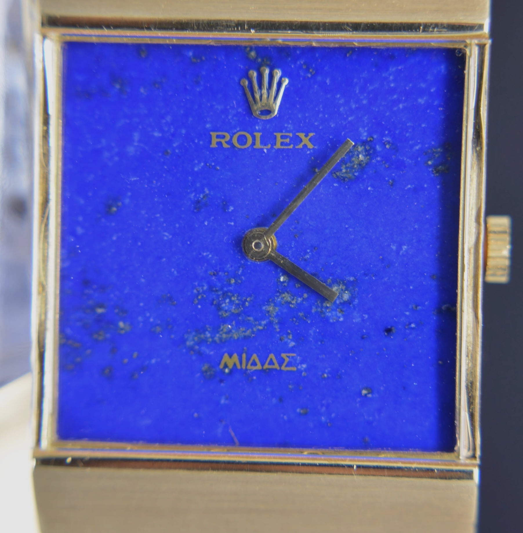 Rare Vintage Rolex King Midas Lapis Dial 18k Yellow Gold Men’s Watch 3584 mintRare Vintage Rolex King Midas Lapis Dial 18k Yellow Gold Men’s Watch 3584 mint