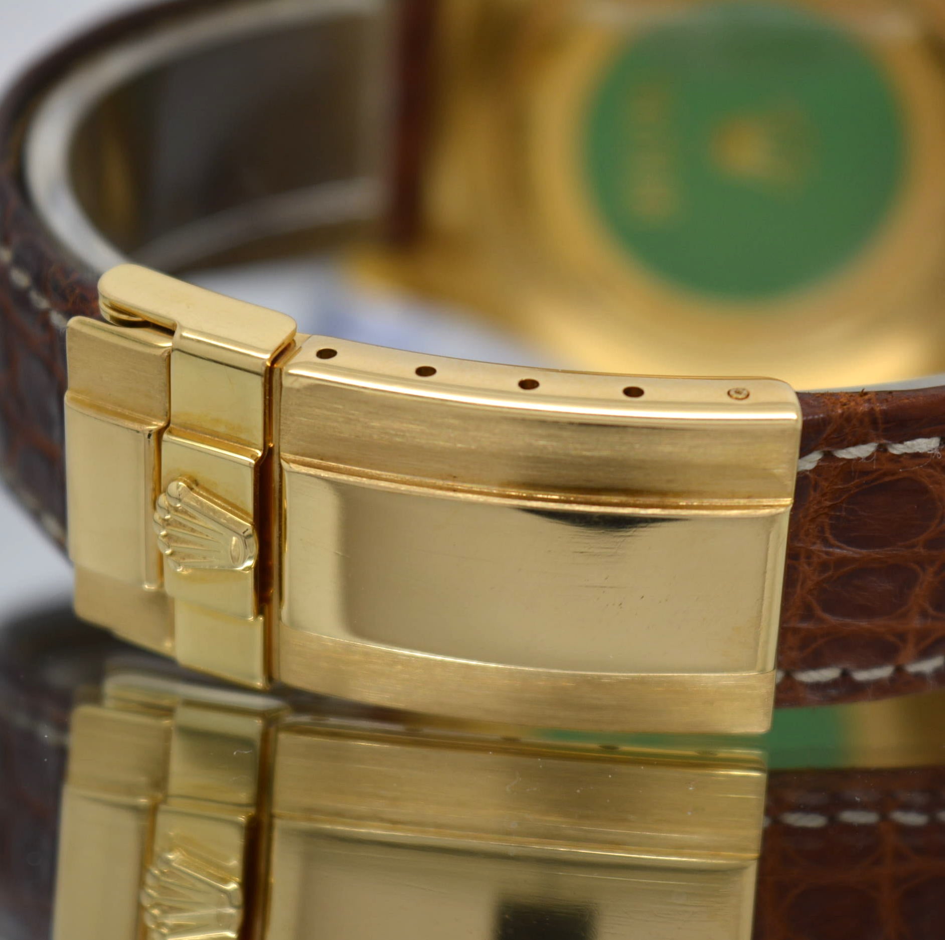 Rolex 16518 Daytona Zenith Movement Yellow Gold 18k Box Papers Never Polished