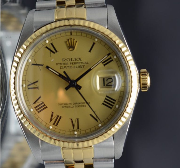 Rolex DateJust 16013 2Tone 18k/SS Roman - Full Set