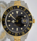 Vintage Rolex 16753 GMT Master 18k/SS Box and papers Full Set 1986’s