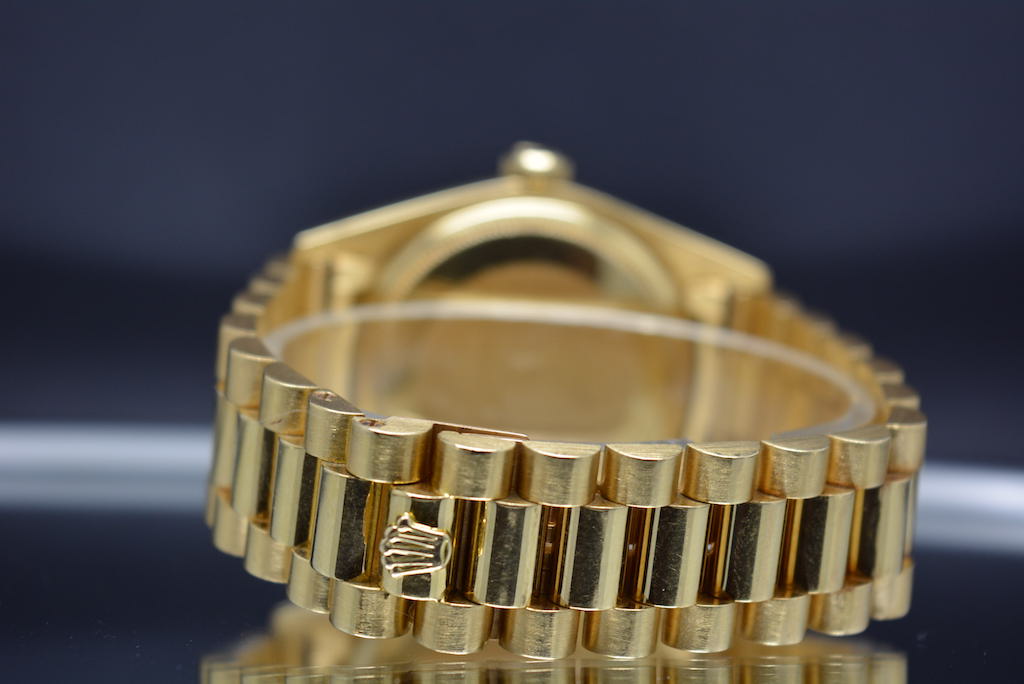 Rolex Day-Date 1803 Yellow Gold/Diamonds Arabic Dial (AKA PRESIDENT)-FULL SET