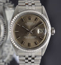 Rolex Datejust 1603 Stainless Steel/18K White Gold "Wide Boy" Dial