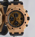 Audemars Piguet 18K Rose Gold Royal Oak Offshore Chronograph Leather Unworn