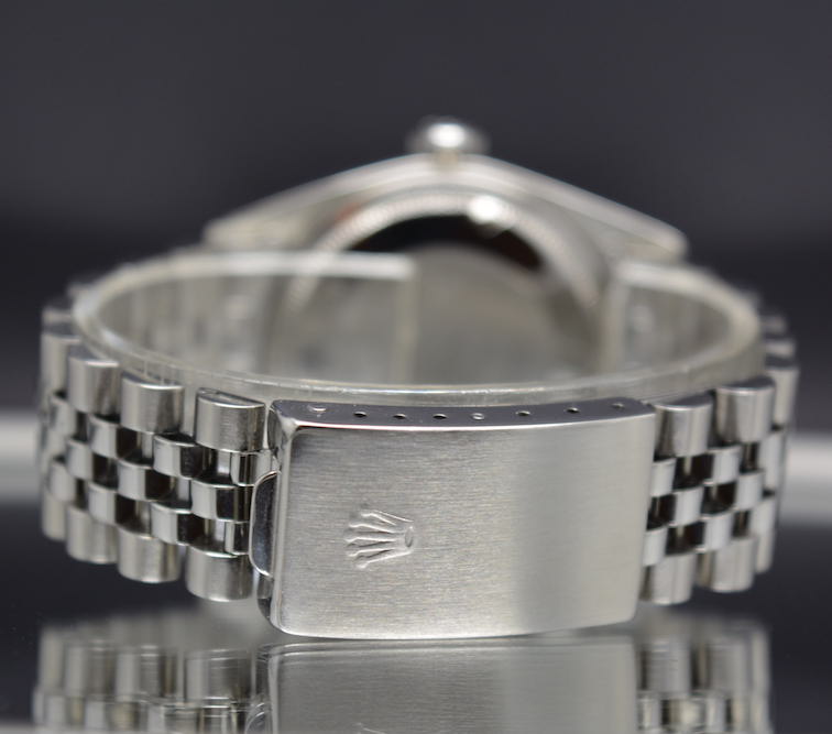 Rolex Datejust 1603 Stainless Steel/18K White Gold “Wide Boy” Dial