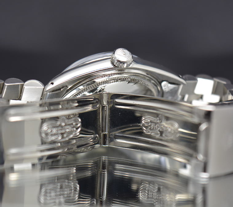 Rolex Datejust 1603 Stainless Steel/18K White Gold “Wide Boy” Dial