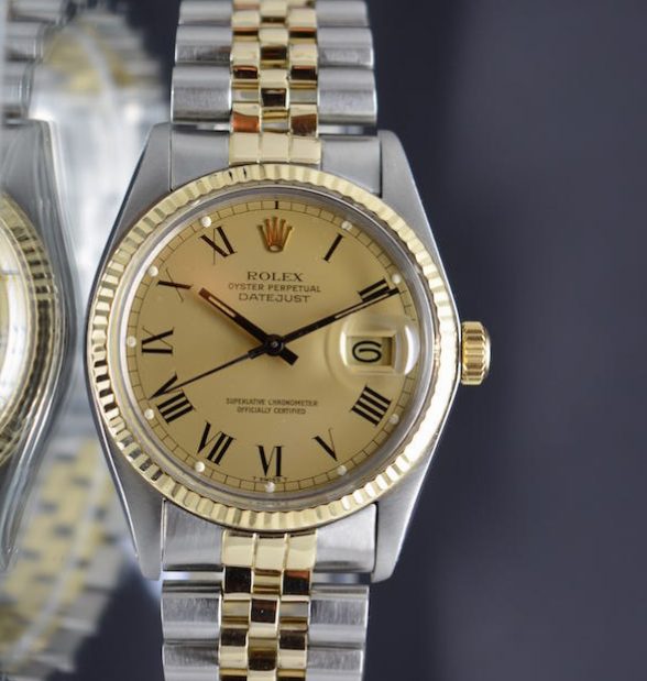 Rolex DateJust 16013 2Tone 14k/SS Roman - Full Set