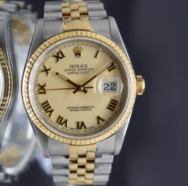 Rolex DateJust 16233 2Tone 18k/SS Roman