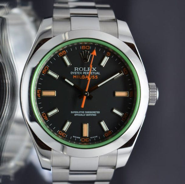 Rolex Milgauss 116400GV Green Crystal - Full Set