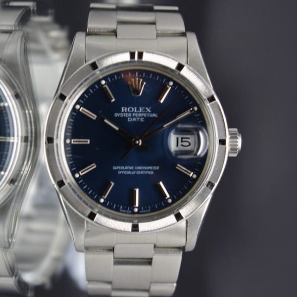 Rolex Oyster Perpetual Date 15010 Blue Dial