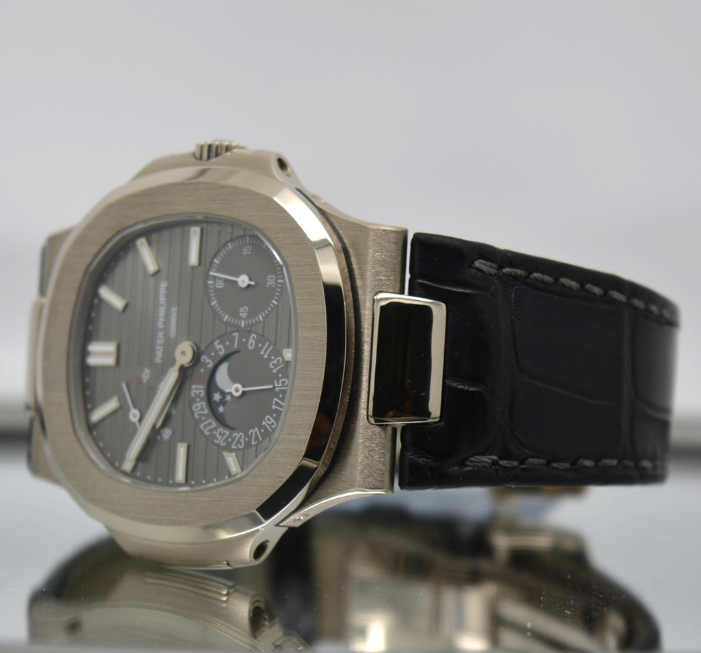 PATEK PHILIPPE 5712G-001 Nautilus Moon Phases 18K White Gold 2014 BOX & PAPERS