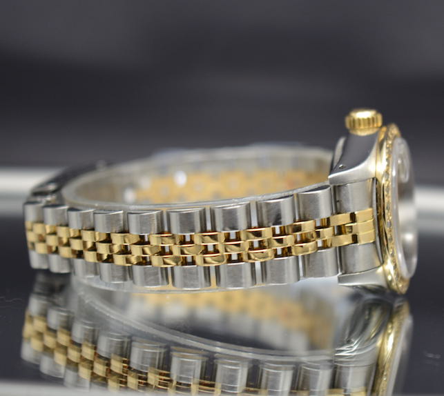 Rolex DateJust 69173 18k Gold/Steel Diamonds Dial & Bezel
