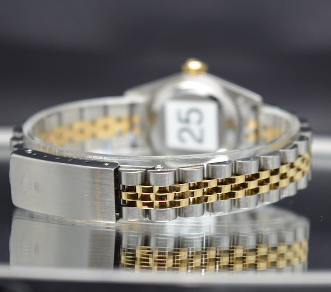 Rolex DateJust 69173 18k Gold/Steel Diamonds Black Dial